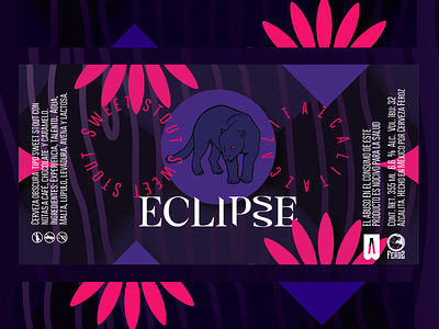Eclipse beer editorial graphic design identity illustration jaguar layer night restaurant vector