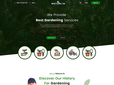 Gardening service website