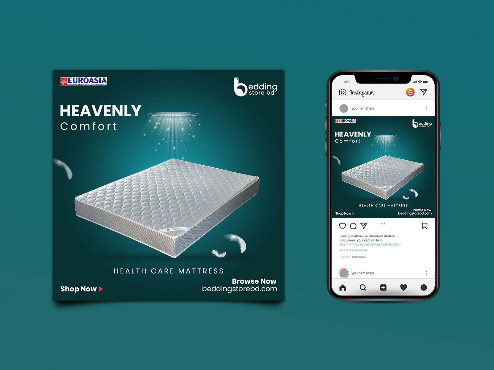 Mattress Social Media by PRINCE AL NAHIYAN on Dribbble