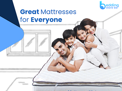 Mattress Social Media Design advertising creative and simple engaging mattress photoshop social media design spring mattress topper