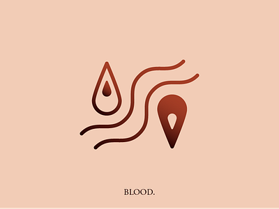 BLOOD. art blood damn gradient graphic design illustration kdot kendrick lamar symbol vector vector art
