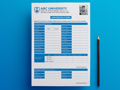 Registration Form Template a4 admission form application branding business clean college company form corporate employment application form job application marketing modern register registration form school university