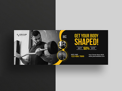 Fitness Facebook Cover Template