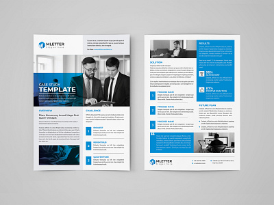 Case Study a4 ad agency branding brief brochure business case study clean corporate creative design document editorial informational marketing modern newspaper professional word