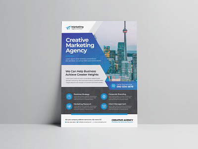 Creative Flyer agency branding brochure business flyer clean corporate corporate flyer creative creative flyer design flyer marketing modern professional template