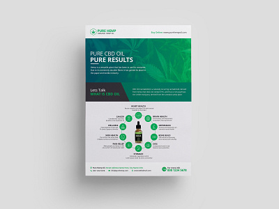 Hemp Product Flyer Template