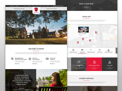 University Website Design ui web