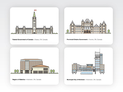 Government Buildings Illustrations, Canada illustration
