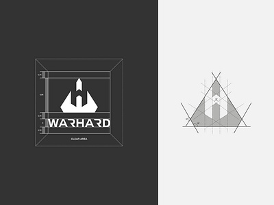 WarHard Logo Design branding design designer geometric logo graphic design identity influence initial logo logo minimal modern modern art sports branding sports logo strong typography