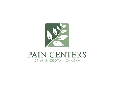 Pain Centers Logo beautiful branding design identity leaf logo minimal modern modern art nature pain spa spine tree vector