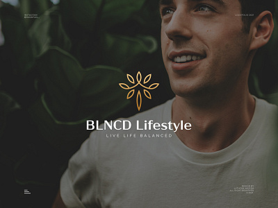 BLNCD LifeStyle Logo Design balanced logo branding design graphic design identity luxury minimal modern modern art professional yoga logo
