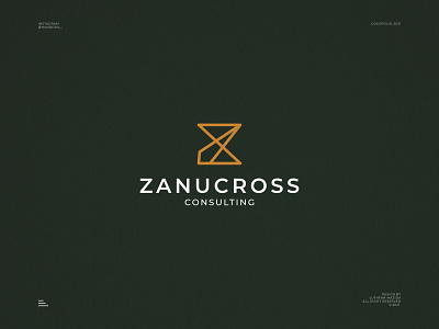 Zanucross Consulting Logo branding business consulting logo consulting cross logo design gold logo logo luxury logo minimal modern modern art monogram monoline