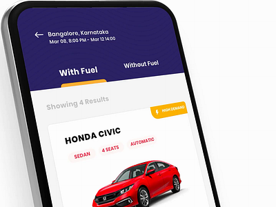 Car Details Page car rental car rental app interaction design microanimation microinteraction mobile ui product design prototyping ui design ux desgin visual design