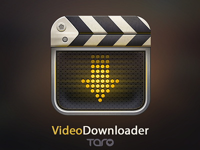 Video Downloader Icon for iOS6 app download film icon ios6 light material metal player video vintage youtube
