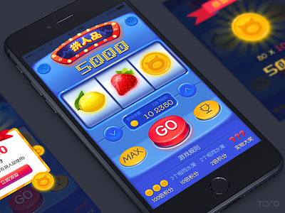 Crazy Slot Game arcade casino colorful game iphone jackpot lemon lottery machine neon strawberry win