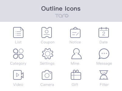 Freebie - Outline icons category flat free icon kit outline settings sketch source system web