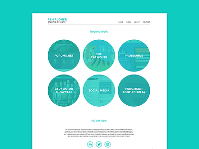 New Portfolio Site design first flat minimal portfolio web
