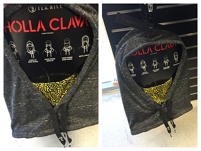 Holla Clava Packing beanie clothing illustration packaging print waystowear yeanice