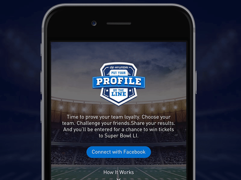 Put Your Profile on the Line animation football game icons mobile nfl ui