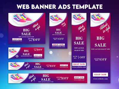 Web Banner Ads Design advertising animated banner banner banner ad branding facebook ad facebook banner google ads web banner