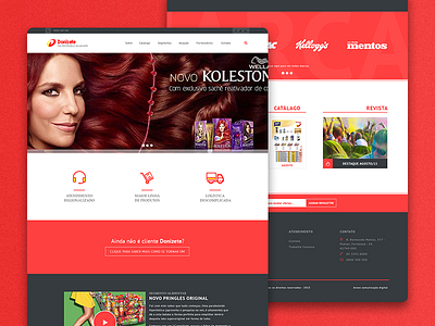 Donizete Homepage clean design flat modern red site typography ui warm web webdesign website