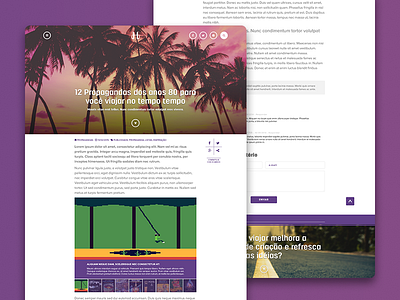 Hermandad Agency - Article Page agency article blog clean flat hero post purple site ui ux webdesign