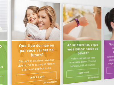 Minha Saúde Hapvida - Quiz Section app button cards flat form health material quiz typography ui ux web