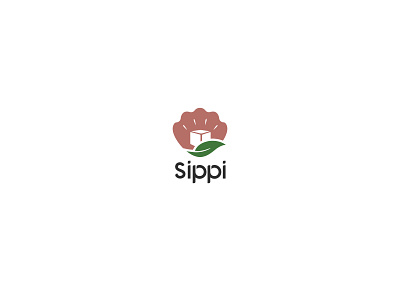 Sippi Logo delivery logo logo design package logo packaging logo safe delivery logo shell logo