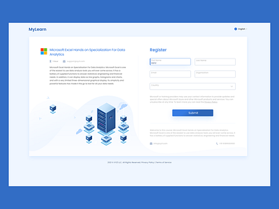 Learning Platform Registration Concept adobe xd cloud data analysis design learning learning platform minimalism registration page ui uiux webdesign