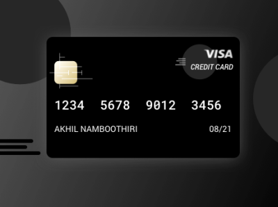 Visa credit card design creditcard debit card financial app fintech illustration