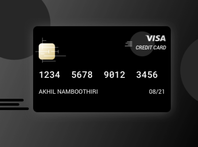 Visa credit card design