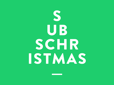Subschristmas christmas gocardless graphic logo subscription type website