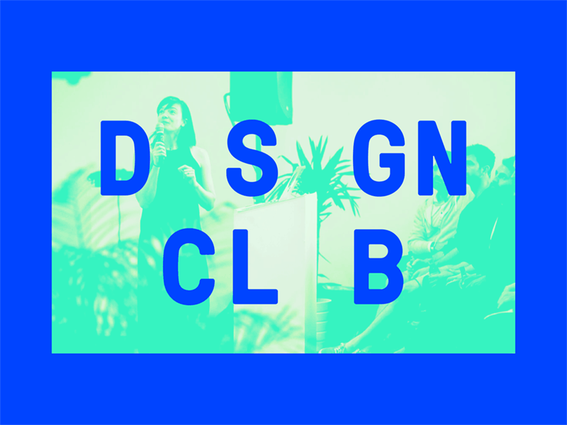 Design Club Identity blue brand design club logo stamp