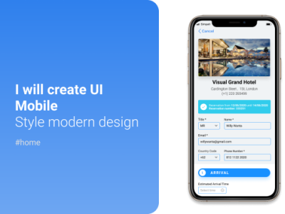 UI Design for Pre check-in design designer hotel inspiration landing mobile design precheckin ui uidesign ux ux ui design web