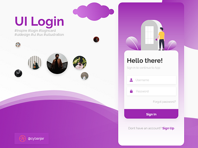 UI Ilustration Login design designer inspiration landing mobile design ui uidesign ux ux ui design web webdesign