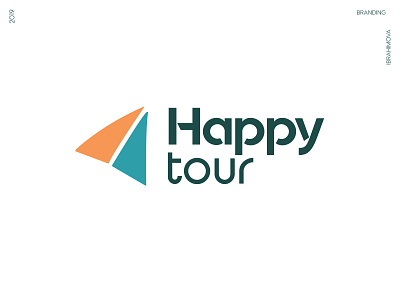 Happy Tour Agency Logo agency branding design graphic icon illustration logo tour travel vector
