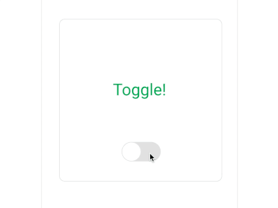 Toggle Switch Effect