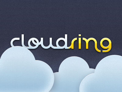 Cloudring arnica blue clouds gold logo