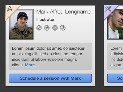Mark Alfred Longname avatar button helvetica icons photo profile