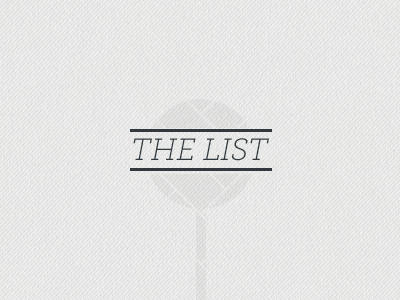 The List list museo slab mysterious