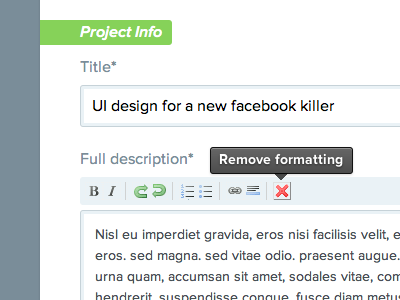 WYSIWYG + Tooltip editor toolbar tooltip wysiwyg