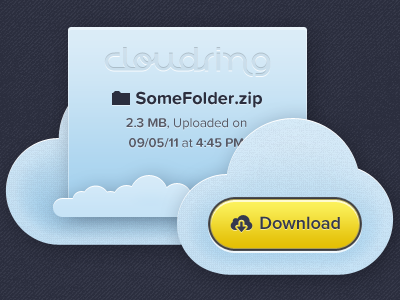 Download button cloud download proxima nova soft