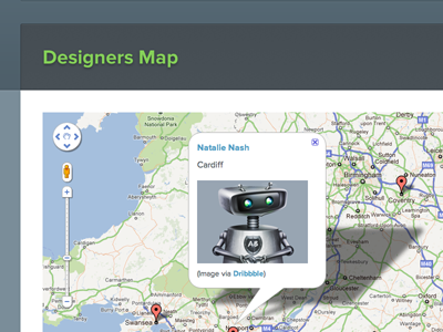 Designers Map map proxima nova