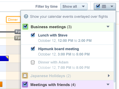 Google Calendar Overlay