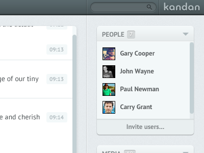 Kandan avatars chat pt sans scroll widget