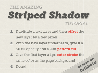 Striped Shadow museo slab pattern retro shadow stripes tutorial