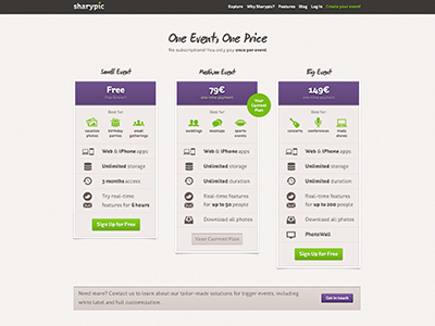 Pricing Page button icon markerfield pictos pricing st ryde table