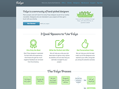 Folyo Landing Page