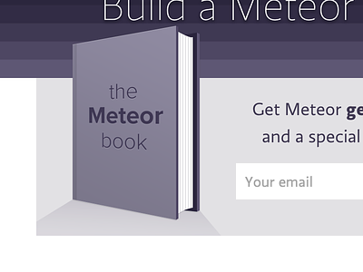The Meteor Book book form meteor proxima nova purple ratio