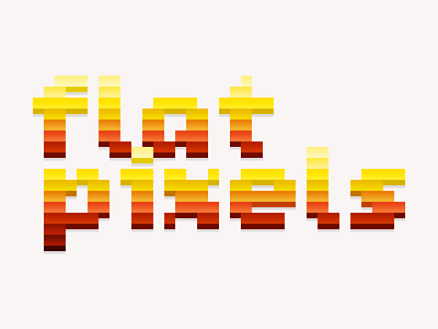 Flat Pixels bitmap font essay pixel font pixels title